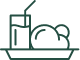 Green meals vector