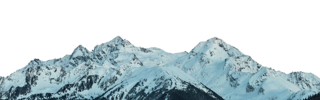 A mountain covered in snow