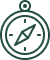 Green clock vector